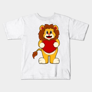 Lion with Heart Kids T-Shirt